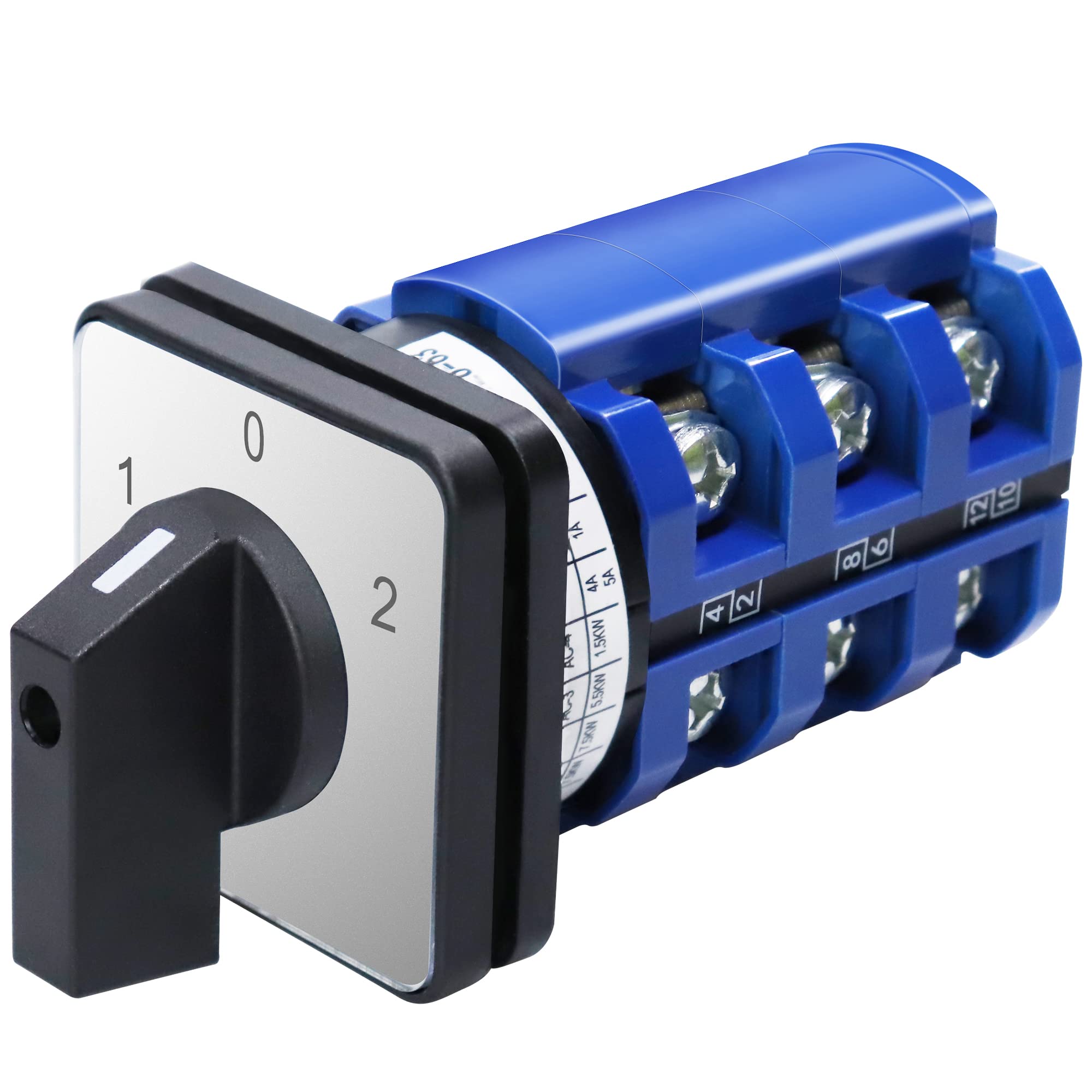 HAOERMEI 3-Position 12-Terminal Rotary Changeover Switch, 660V 63A